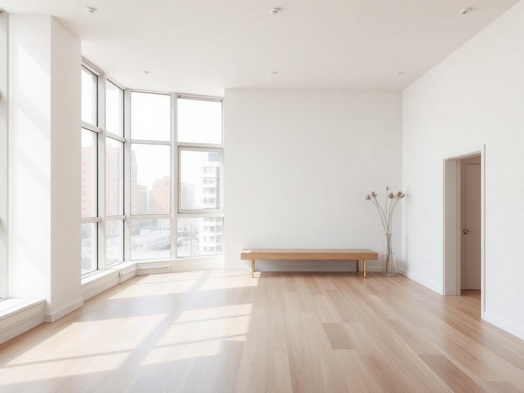 Sala vacía sin amueblar